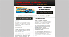 Desktop Screenshot of powdercoatingdumbarton.com