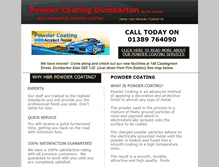 Tablet Screenshot of powdercoatingdumbarton.com